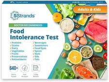 5Strands Food Intolerance Test, 640 Items Tested, Food Sensitivity at Home Te...