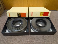 Kodak Carousel Transvue Projector Rotary Slide Trays w/ papers - 80 or 140