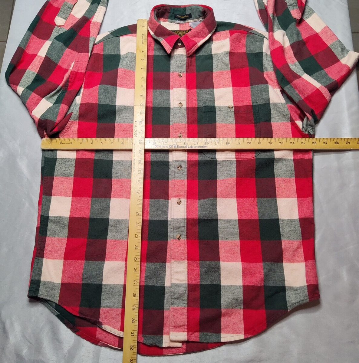 トップス 80s eddie bauer mckinley flannel shirt Vintage 80s EDDIE BAUER McKinley Flannel Shirt M/L Blue