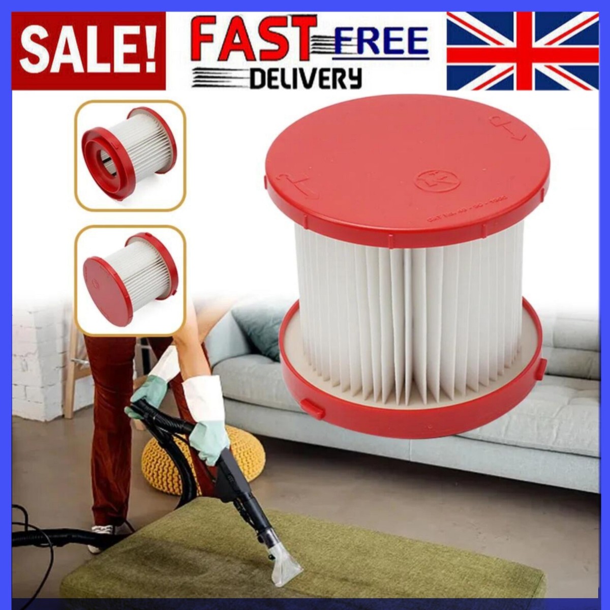 Filter For Milwaukee M18 VC2-0 4931465230 Vacuum Cleaner Parts