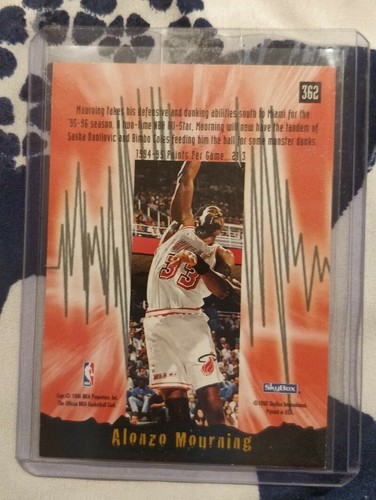 Alonzo Mourning 1995-96 NBA Hoops SkyBox ON CARD AUTO HOF!! Miami Heat! 1/1! 🔥 - Picture 2 of 3