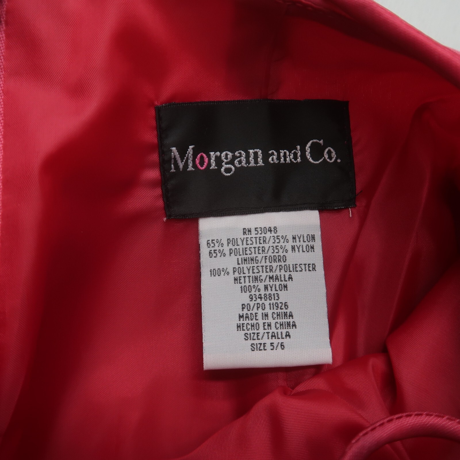 Vintage Morgan and Co Prom Dress Maxi Gown Y2K 90s Lace Up Back