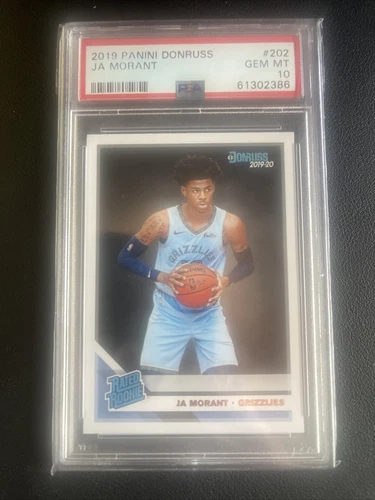 2019 Panini Donruss Rated Rookie Ja Morant #202 PSA 10 C 34