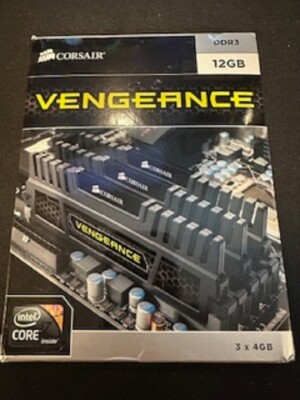 Corsair Vengeance RAM Memory 12GB 3 x 4GB DDR3 1600 MHz DIMM