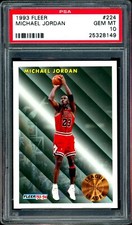 Michael Jordan 1993 Fleer League Leader #224 PSA 10 Gem Mint