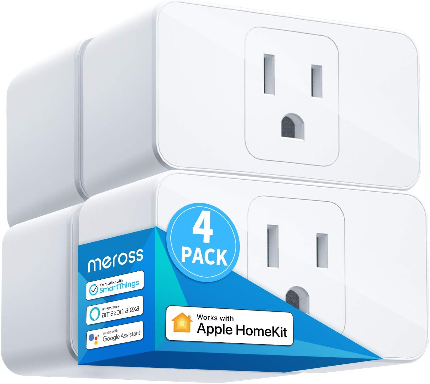 Smart Plug Mini, 15A & Reliable Wi-Fi, Support Apple Homekit, Siri, Alexa, Ec...-image