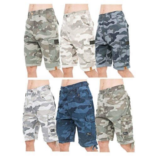 Men's Crosshatch Camo Shorts Combat 