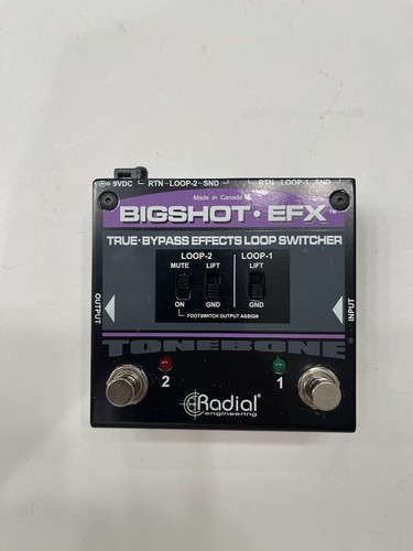 Radial Engineering Bigshot EFX V2 True Bypass Effects Loop Switcher Pedale per chitarra - Foto 1 di 6