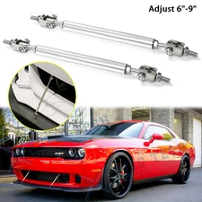 For Dodge Charger Challenger Adjust 6"-9" Bumper Stabilizer Diffuser Sport Bars