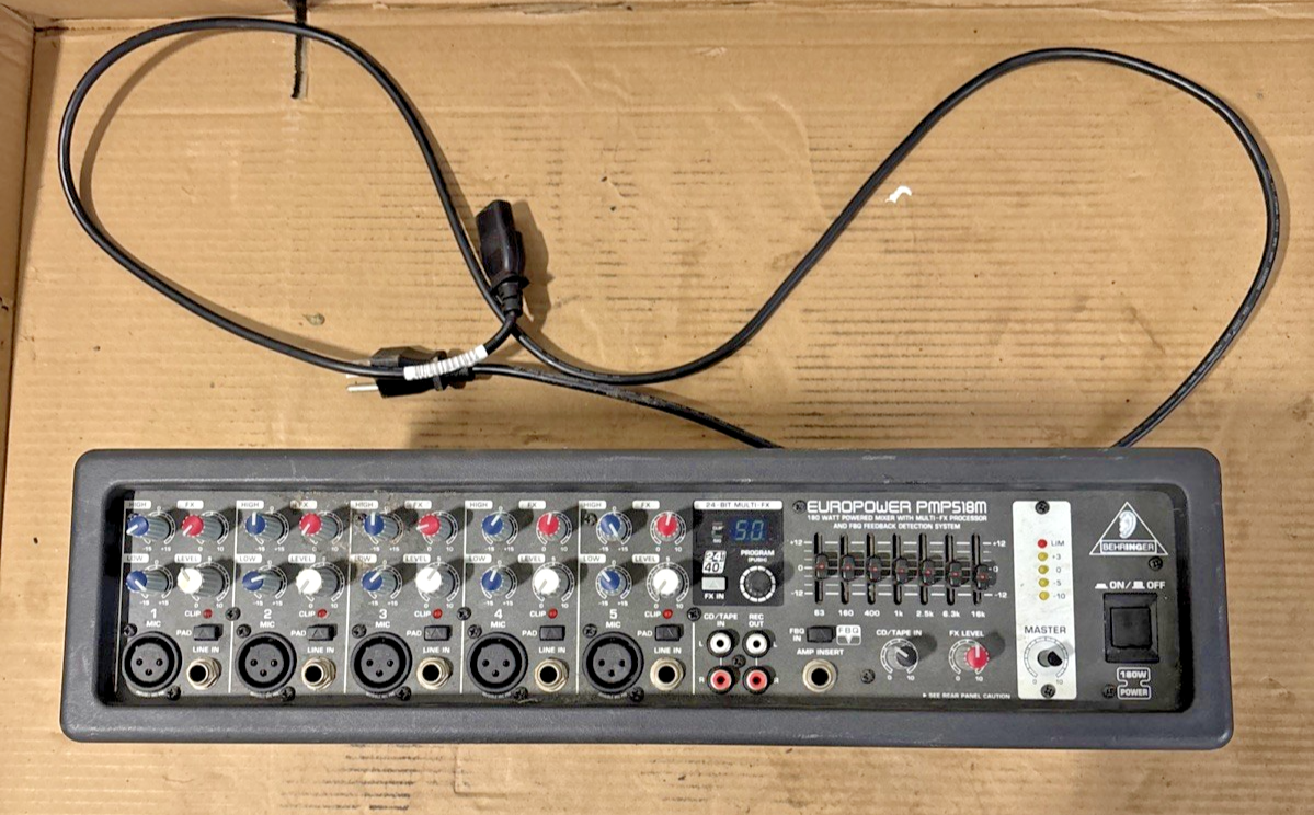 BEHRINGER EUROPOWER PMP518M パワードミキサー Behringer EUROPOWER PMP518M Powered Mixer | Guitar Center