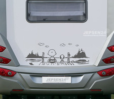 Aufkleber Snoopy Charly ca 80x30cm CW012 für Auto Wohnmobil Wohnwagen Wand Womo