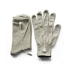 Pair of Conductive Fiber Electrode Gloves With Conductive Massage Socks With ...