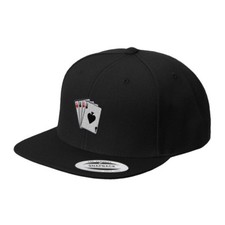 Aces Style 2 Embroidered Flat Visor Snapback ...
