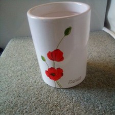 Biscuit Jar Poppy Design. Ceramic.