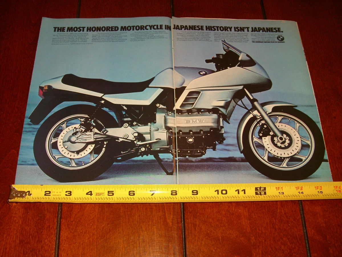 1984 BMW K100 ORIGINAL 2 PAGE AD eBay