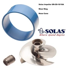 Solas SeaDoo GTI 130 155 4-Tec Impeller SR-CD-10/18A Wear Ring & Cone 2009 & Up