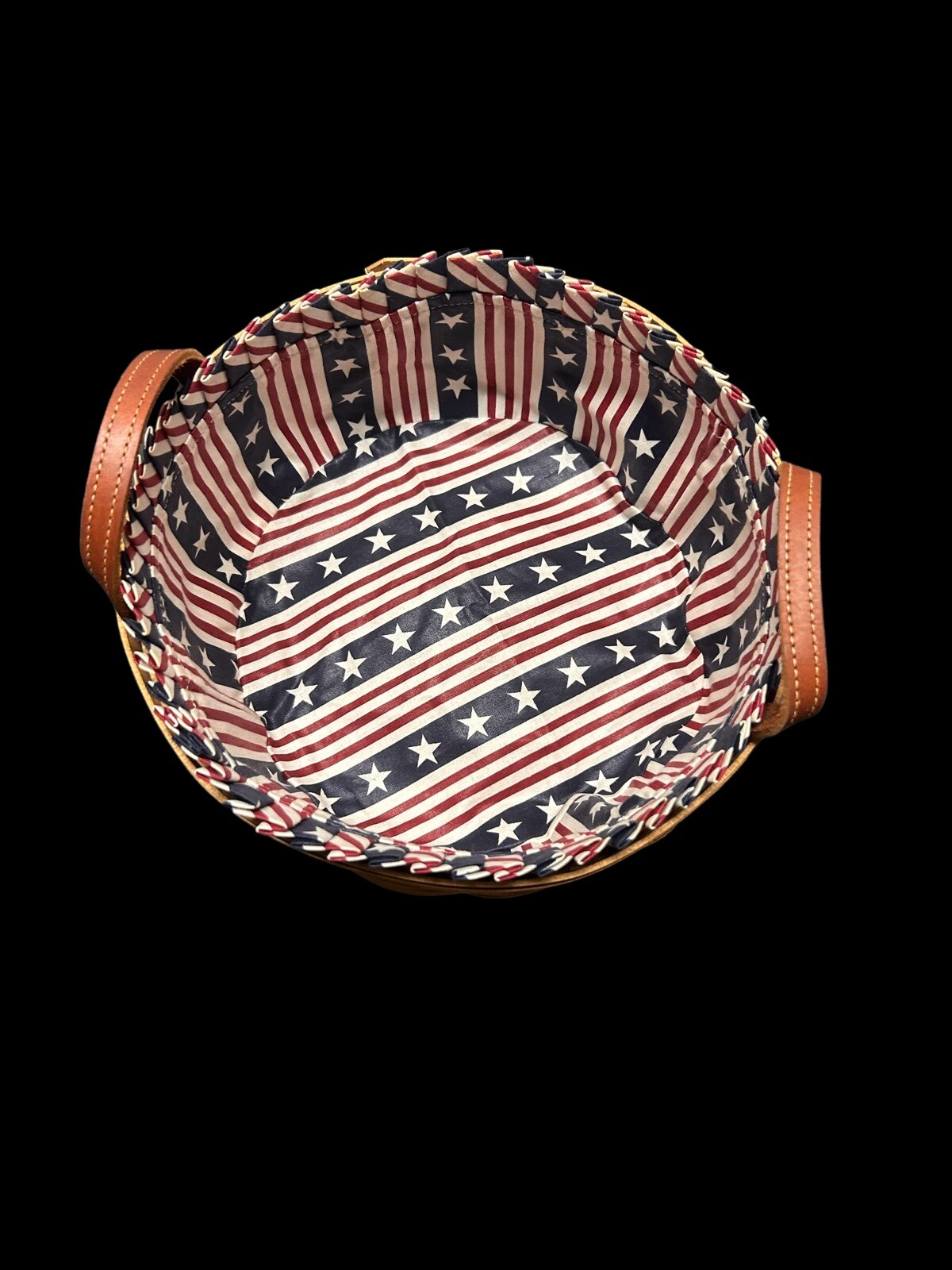 NEW LONGABERGER AMERICAN WORKS BASKET & STAR SPANGLED STRIPES FABRIC ...