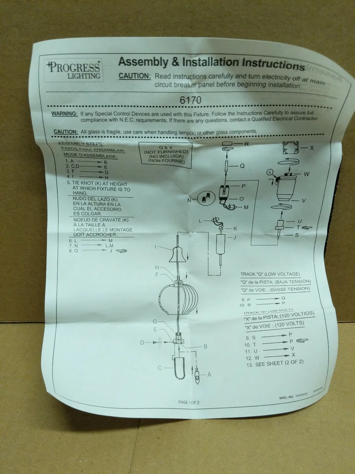 NEW Progress Lighting P6170-174W Onion 1-Light 4.5"W Mini Pendant Urban Bronze - Image 3 of 4