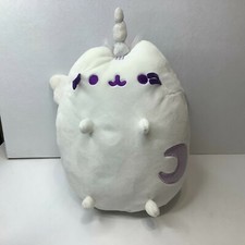 2018 White Pusheen Pusheenicorn Unicorn Cat Plush Stuffed Animal w/ Moon 10"