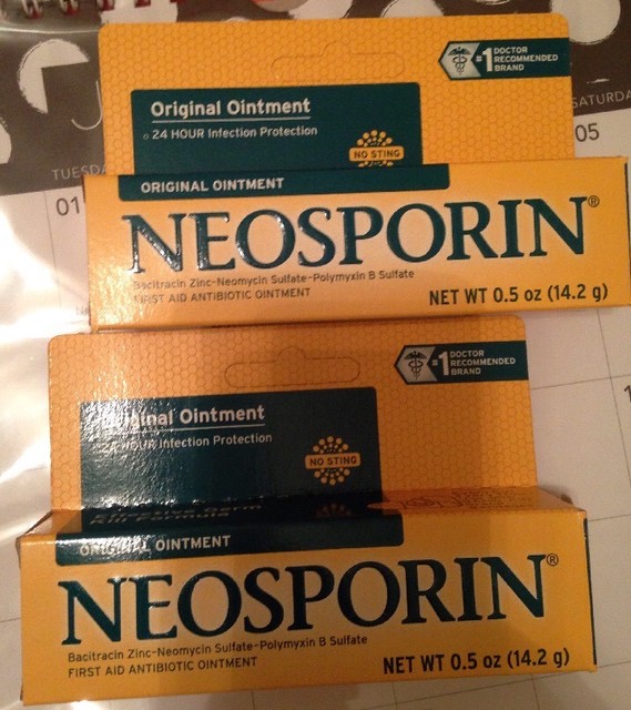 2 Pack Neosporin Original First Aid Antibiotic Ointment 0.5oz Each eBay
