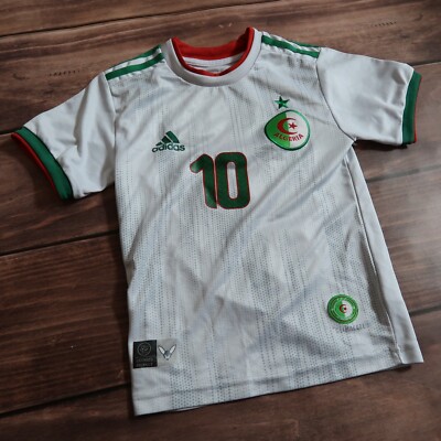 Adidas Football Shirt ALGERIA FEGHOULI #10 Soccer Jersey, Youth