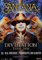 Santana - Divination, Dresden 2018 | Konzertplakat | Poster