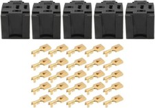 30A 5 Pin Relay Connector Socket with 25 X 6.3Mm Terminals Car Truck Vehicle Rel