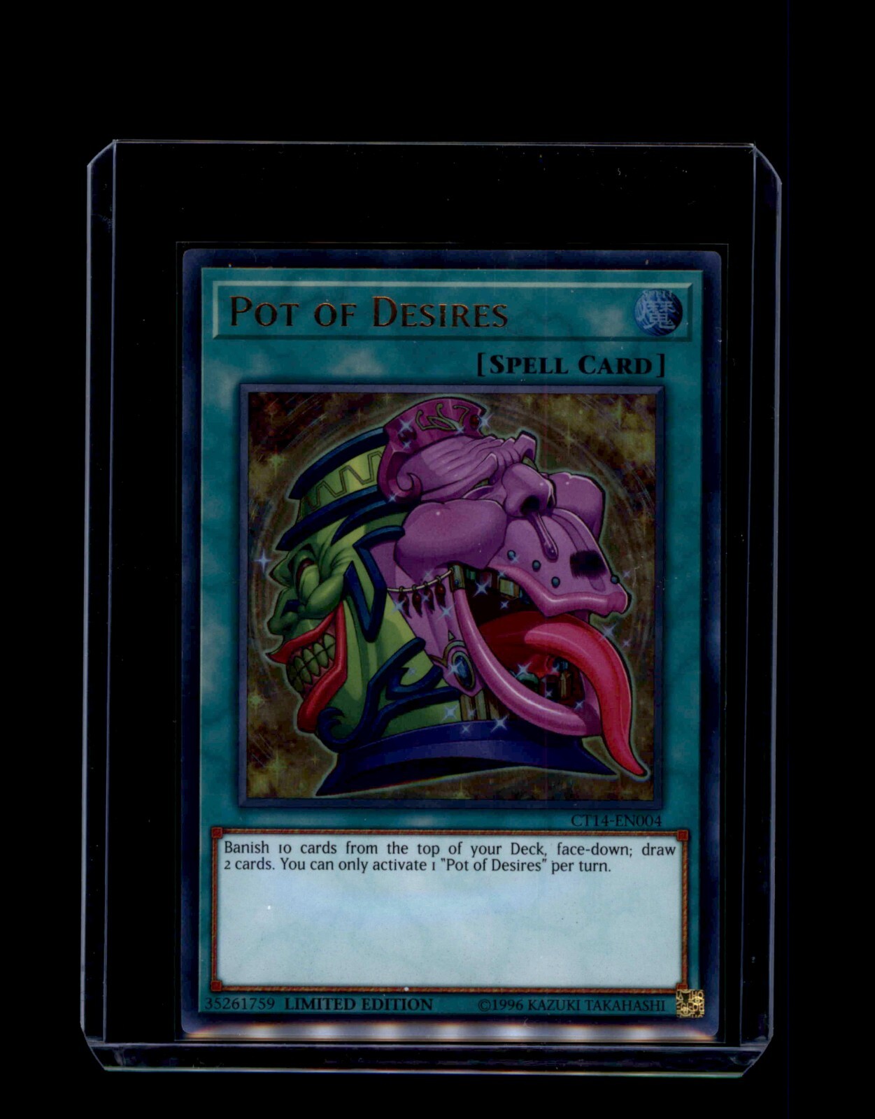 Pot of Desires Yu-Gi-Oh! CT14-EN004 Ultra Rare (UR) Limited Edition