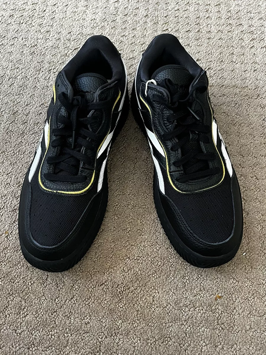 REEBOK X VICTORIA BECKHAM Dual Court II pebbled-leather and mesh sneakers S 11