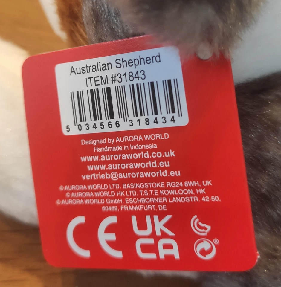 Mini Flopsies Australien Shepherd von Aurora World Plüsch - Bild 4 von 4