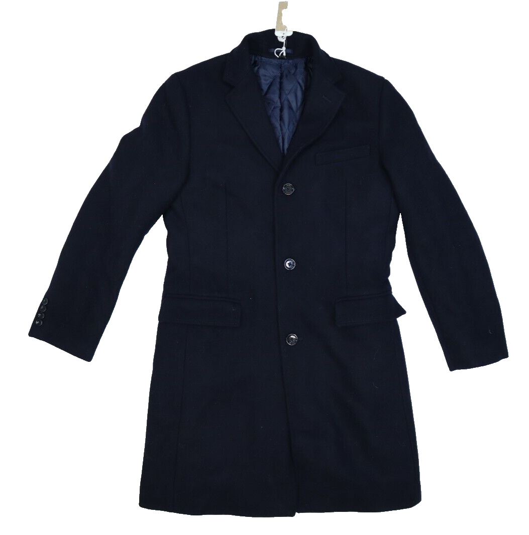 J Crew Everyday Topcoat PrimaLoft Jacket Wool Blend Black Mens Coat US Size  38