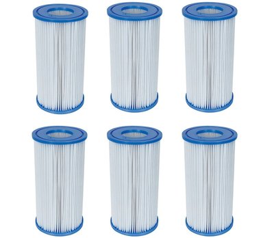 BESTWAY SWIMMING POOL A/C III FILTER PUMP REPLACEMENT CARTRIDGE 6 PACK FOR INTEX