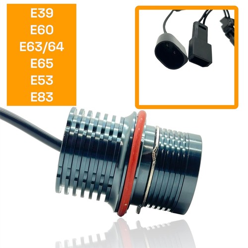 LED Angel Eye Ampoules Halo Jaune Ambre pour BMW X5 E53 2002-07 - Photo 3 sur 6