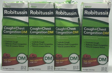 4PK Robitussin Cough  Chest Congestion Dm  8 Fl Oz Each  EXP 2/27  FAST SHIP