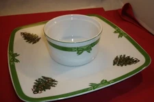 GEORGES BRIARD CHIP & DIP SERVER " YULE TIDE "