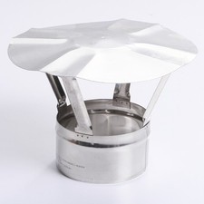 Regenhaube Regenhut Einsteck für Ofenrohre Kamin Schornstein Edelstahl 10 Größen