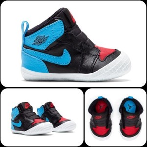 Nike Air Jordan 1 BEBÉ CUNA Patucos, Talla 1.5 UK, 3-6 meses, 17 EU,  AT3745-046 | eBay
