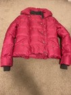 bcbg maxazria down puffer jacket pink size s