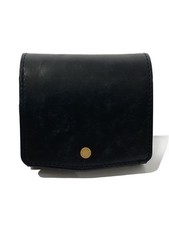 Other Brands IS IT Tri-fold Wallet Leather BLK Men's
