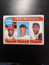 1969 Topps Baseball-NL ERA Leaders Bob Gibson, Bob Veale, Bob Bolin #8; VG