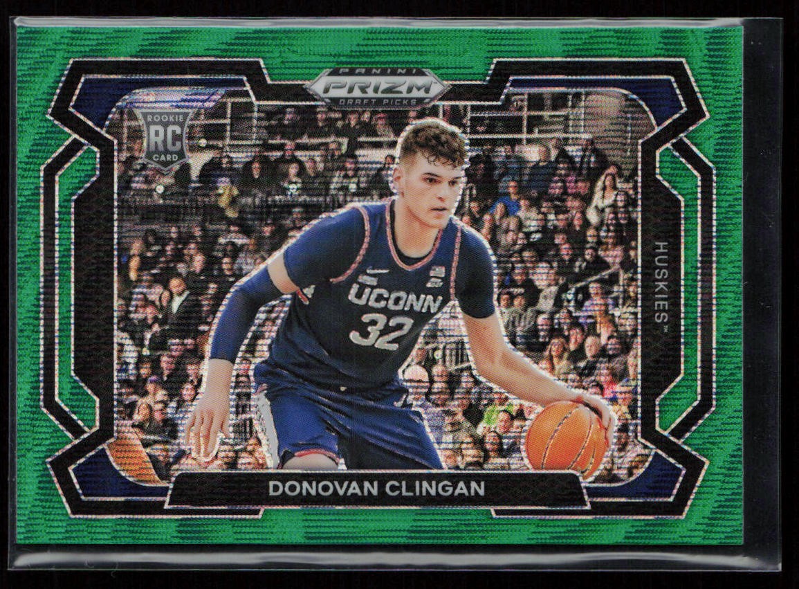 2024 Panini Prizm Draft Picks #95 Donovan Clingan Prizms Green Wave
