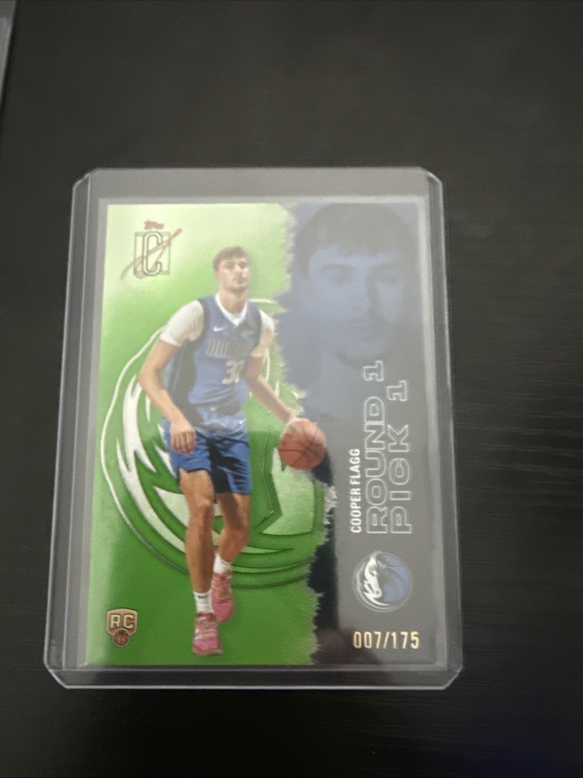 2025-26 Topps Signature Class Cooper Flagg Rookie Lime Paper # /175 Mavericks