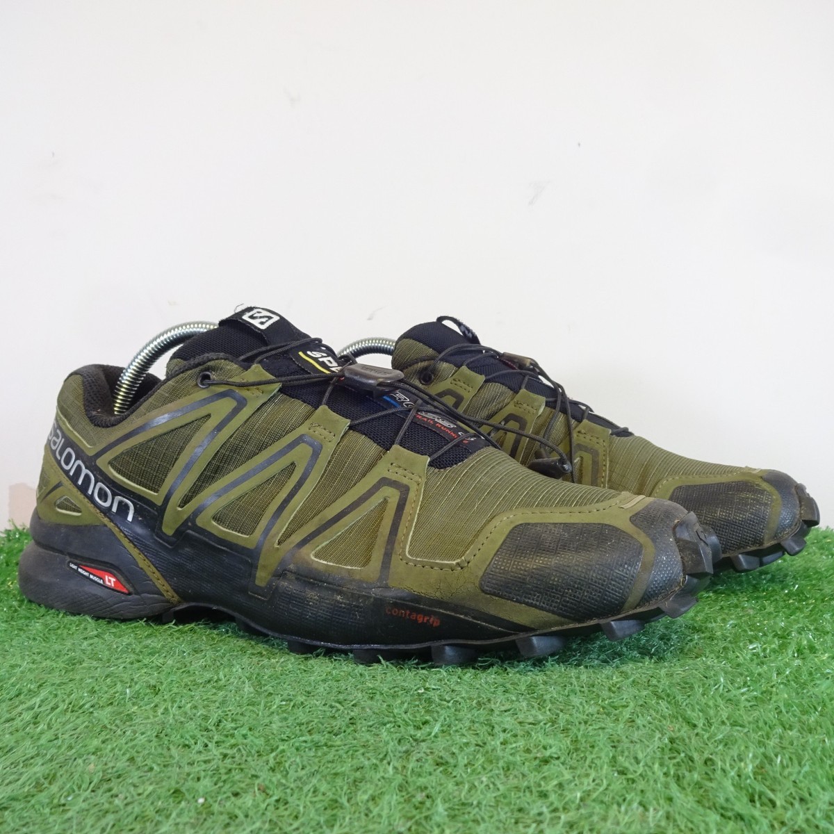 Salomon Walking Shoes Size Mens Green Trainers Speedcross