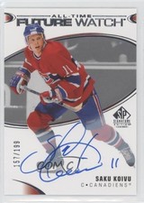 2020-21 Upper Deck SP Signature Edition Legends 157/199 Saku Koivu #386 Auto 2qj