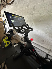 Peloton Bike Upright Exercise Bike Touchscreen, Adjustable Seat, Bottle Holder