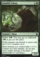 Gnarlid Colony 224 Foundations C NM Magic: The Gathering