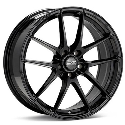 OZ RACING ALLOY WHEELS LIGHTWEIGHT HLT 18'' 8J 5x112 ET 45 75 GLOSSY BLACK