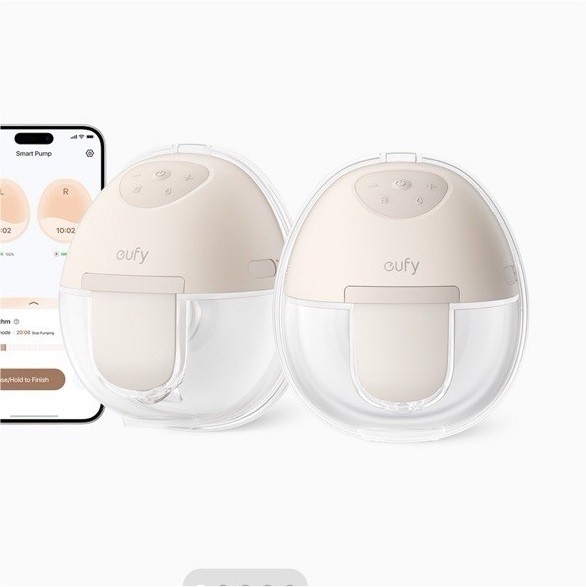 eufy E10 Double Wearable Electric Breast Pump Set w/ 2 Pumps, Hands-Free App