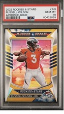 2022 Panini Rookies & Stars Airborne Russell Wilson #AI-9 Gold 3/10 Jersey#match
