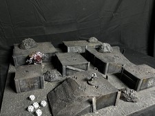 Wargaming Modular Trenches Terrain Compatible With Trench Crusade / Warhammer40k